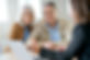 Senior couple meeting financial adviser