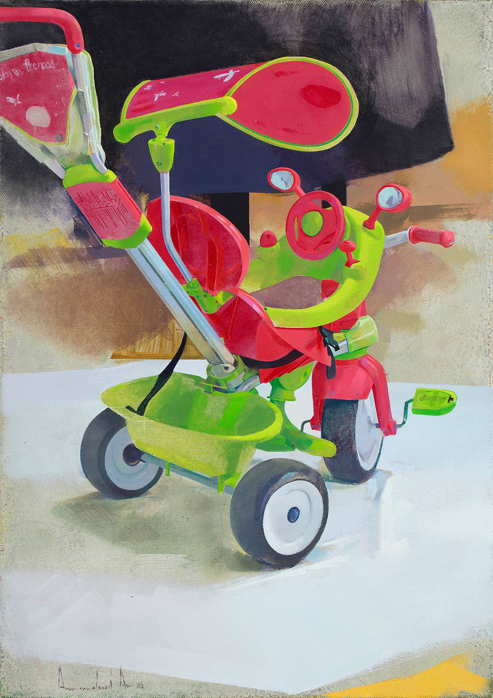 Dreirad, oil on canvas, 2021,53X37.jpg
