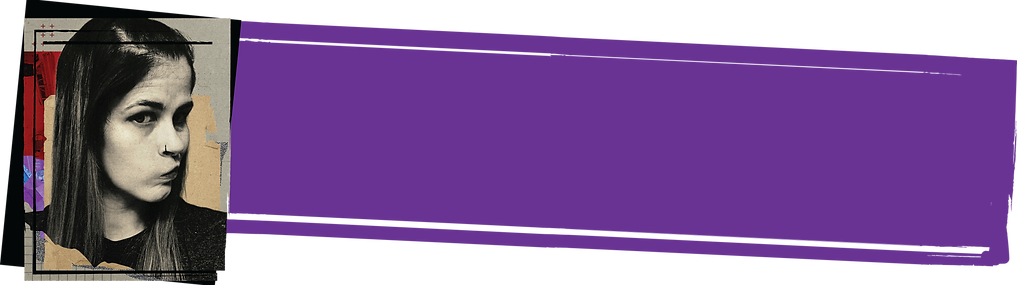 Creative Headshot with textbox behind it.