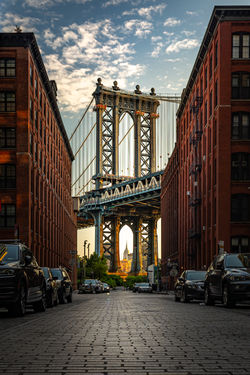 Manhattan Bridge seen from Washington st
