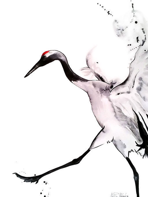 Allegra Watercolor & Acrylic 24"x18"