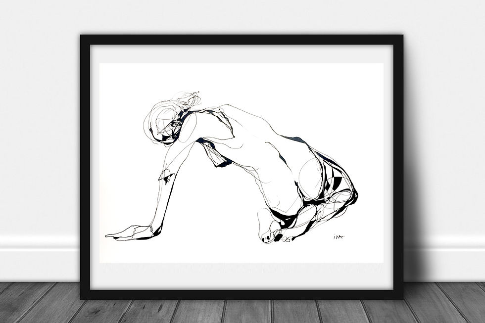 Woman Body Original Illustration