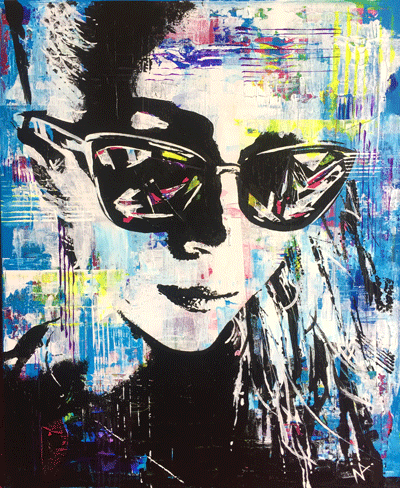 'Self-portrair' 40x50 cm