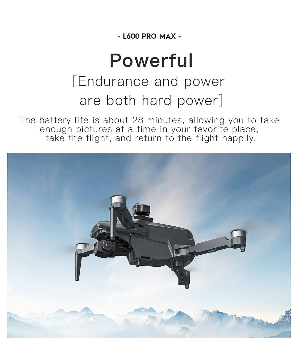 Miniatura: New L600 PRO MAX/PRO GPS Drone 5KM 4K Professional HD Dual Camera 3-Axis Gimbal 