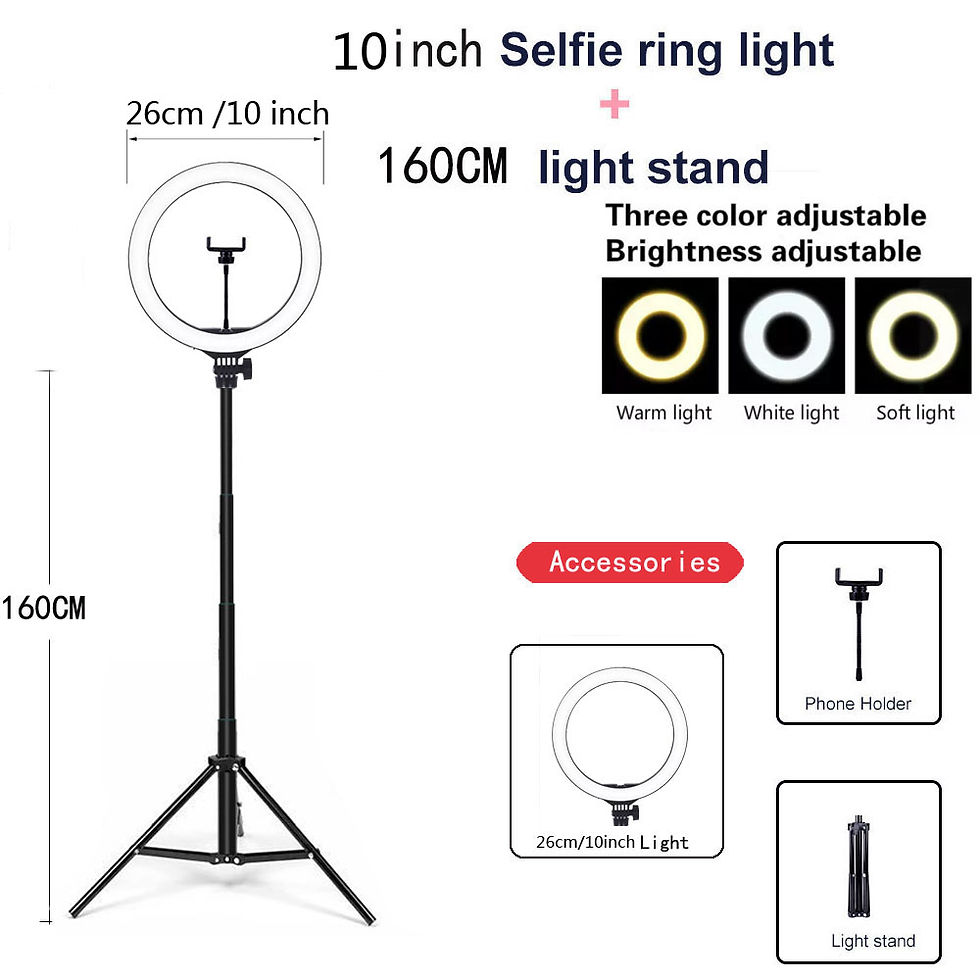 Miniatura: 26 33CM Video Lights Dimmable Light Selfie LED Ring Light USB Ring Lighting Lamp