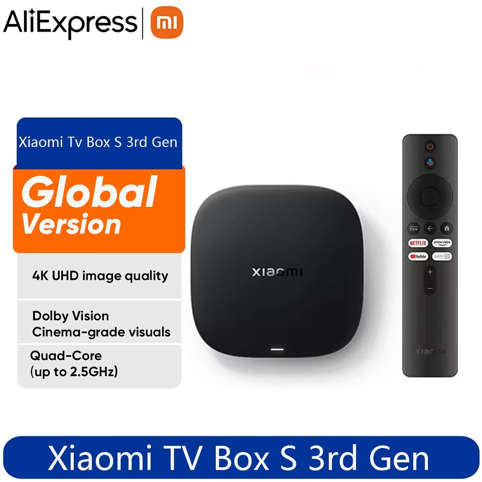 Miniatura: Global Version Xiaomi TV Box S 3rd Gen 4K Ultra HD 2G 32G WiFi BT5.2 Google TV C