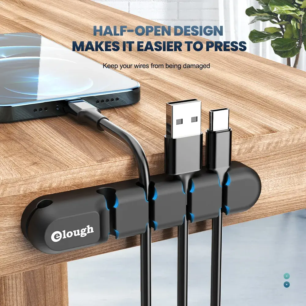 Desktop Cable Organizer & USB Clip Holder
