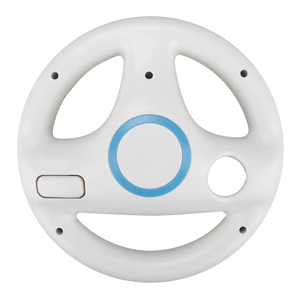 Thumbnail: Nintendo Wii Racing Wheel Controller for Wii Remote - Kart Steering Handle