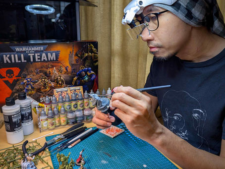 Warhammer mini painting hobby workshop