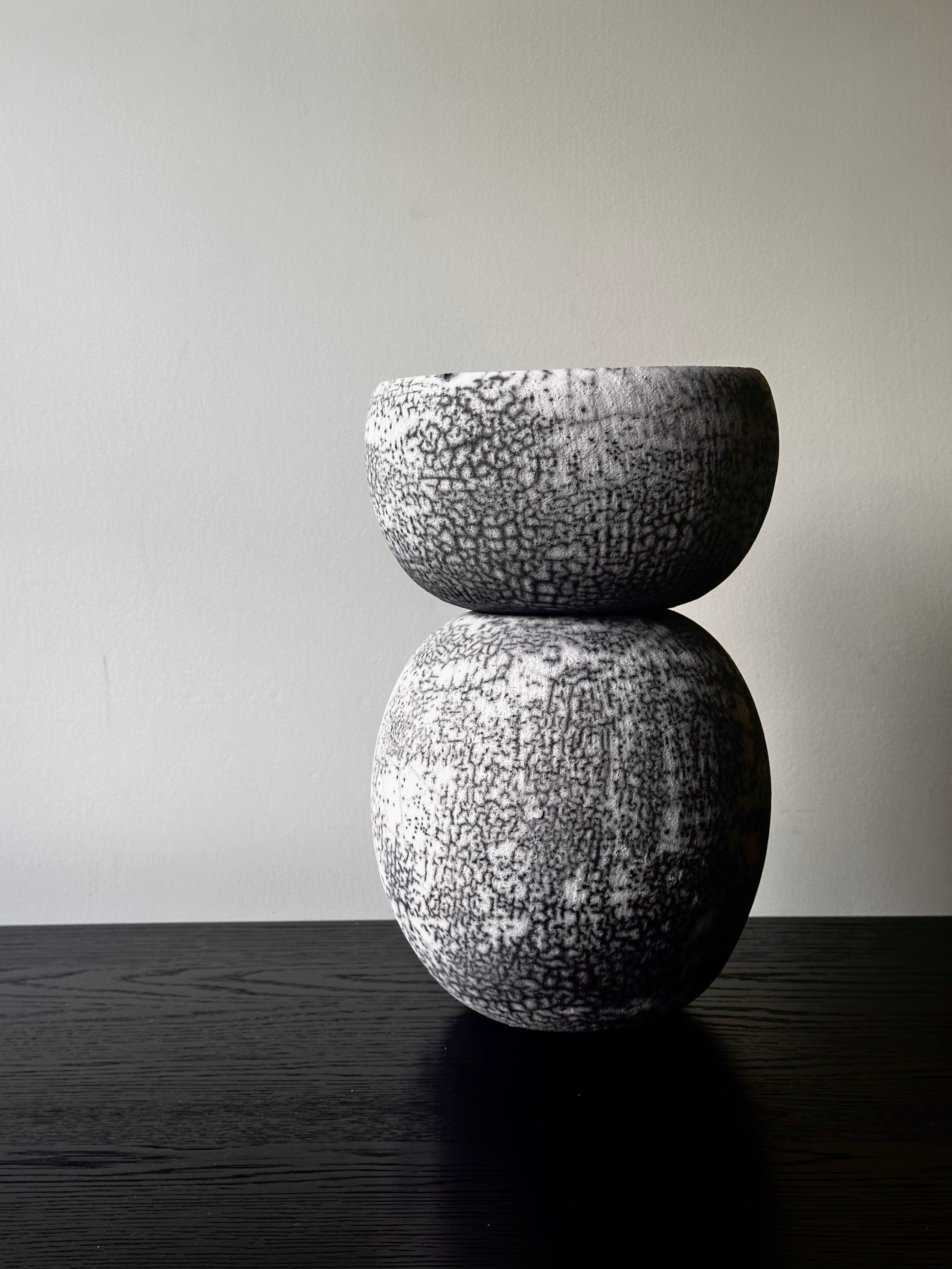 Naked Raku Lidded Vessel