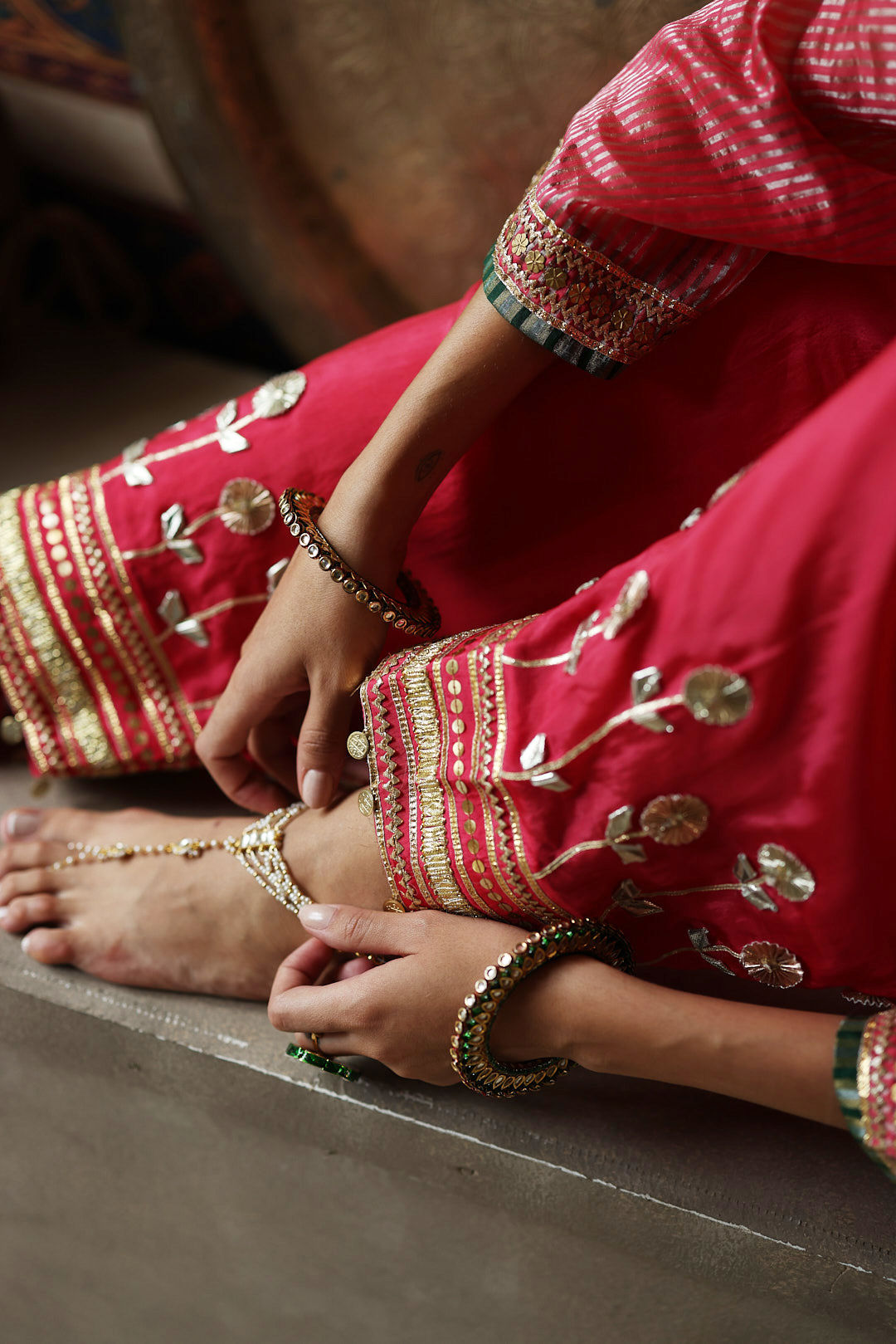 Kaveri Jadau Anklet
