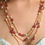 Thumbnail: Pearl Pink Beaded Layered Necklace