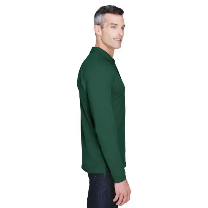 Thumbnail: Harriton Easy Blend Long-Sleeve Polo