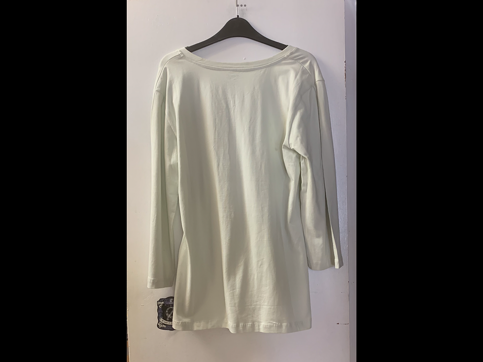 Thumbnail: Full Figure V-neck Long Sleeve T-Shirt