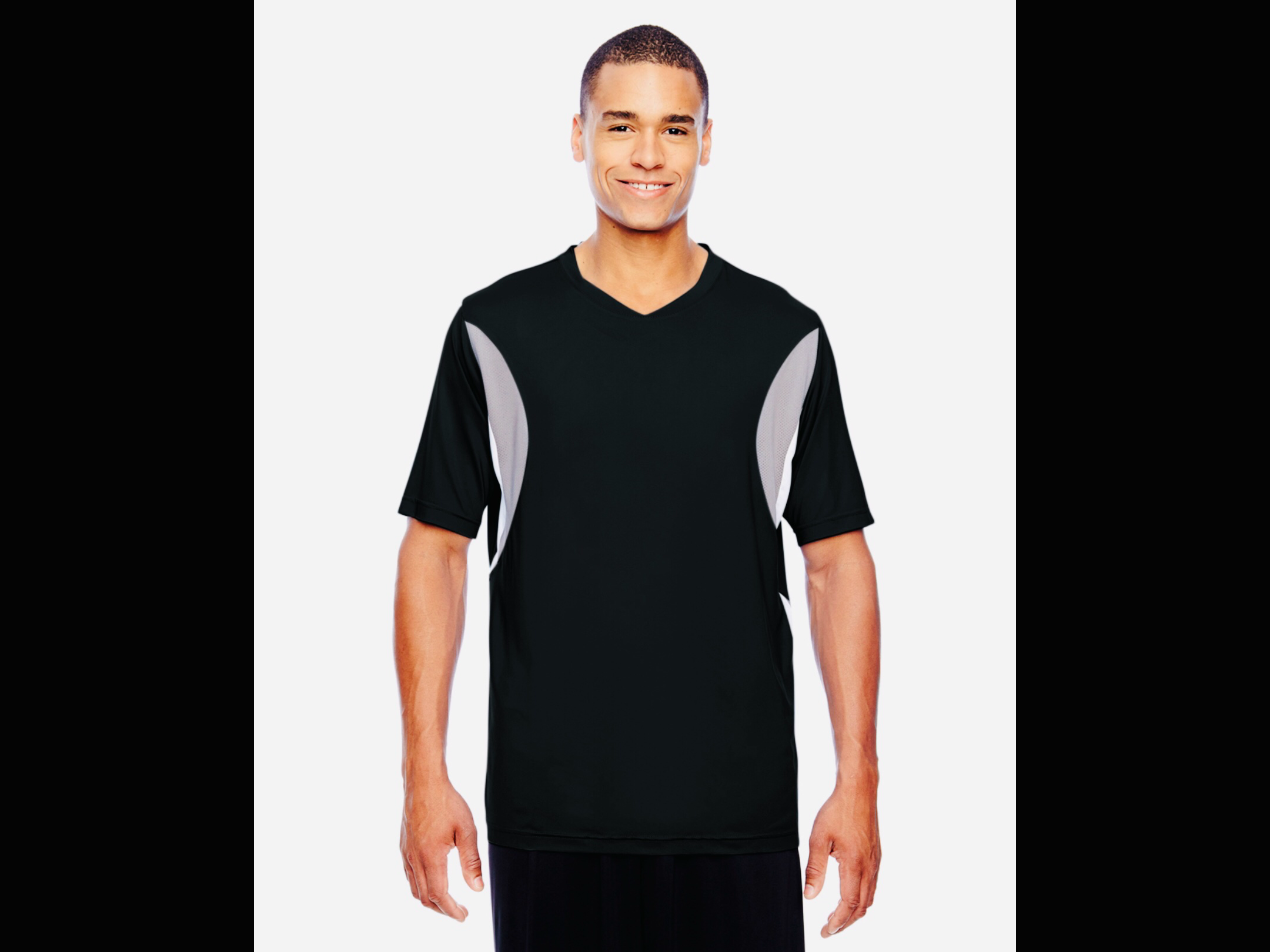 Men's Short-Sleeve Athletic V-Neck Tee