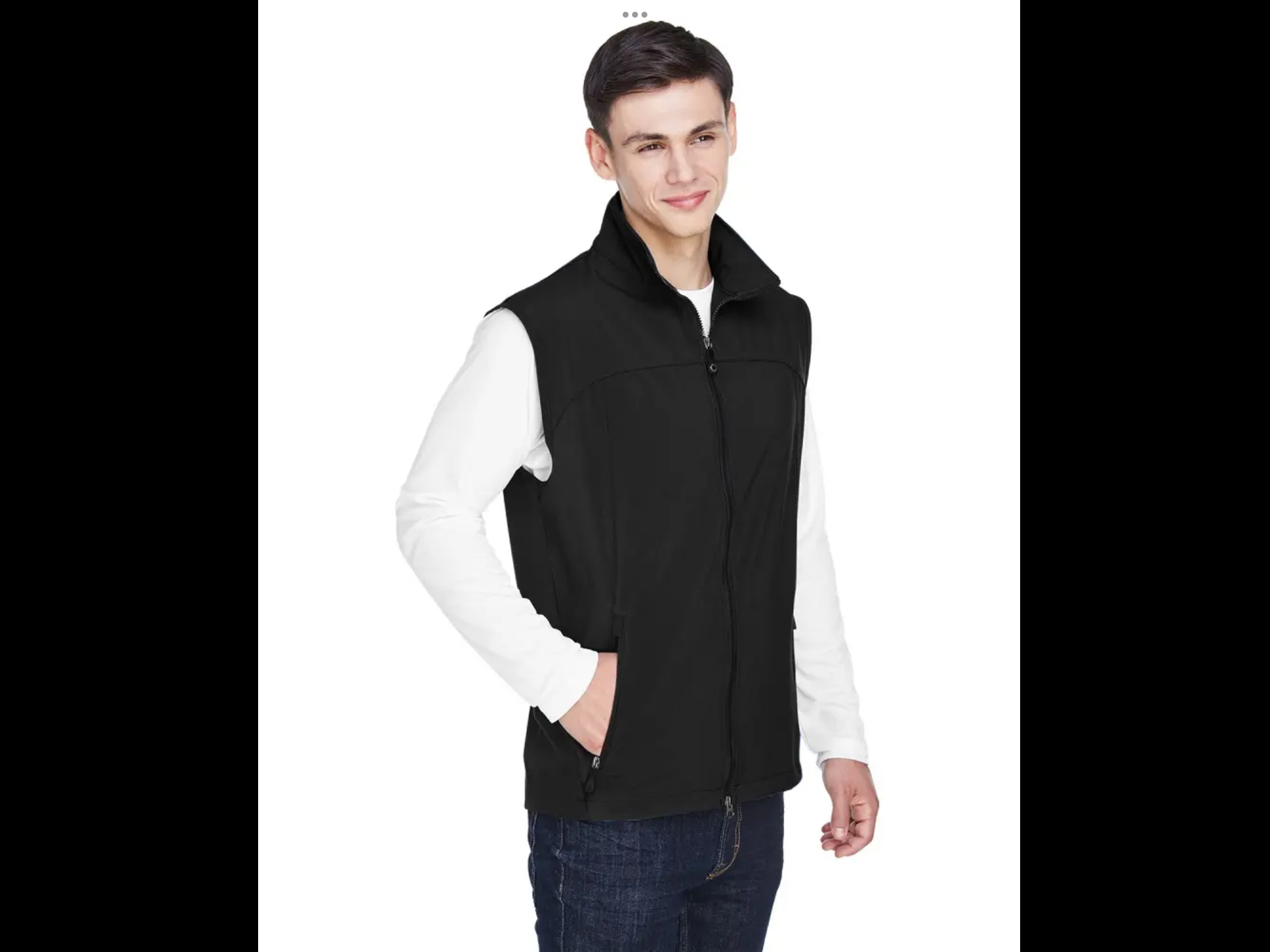 Men's Three-Layer Light Bonded Performance Soft Shell Vest