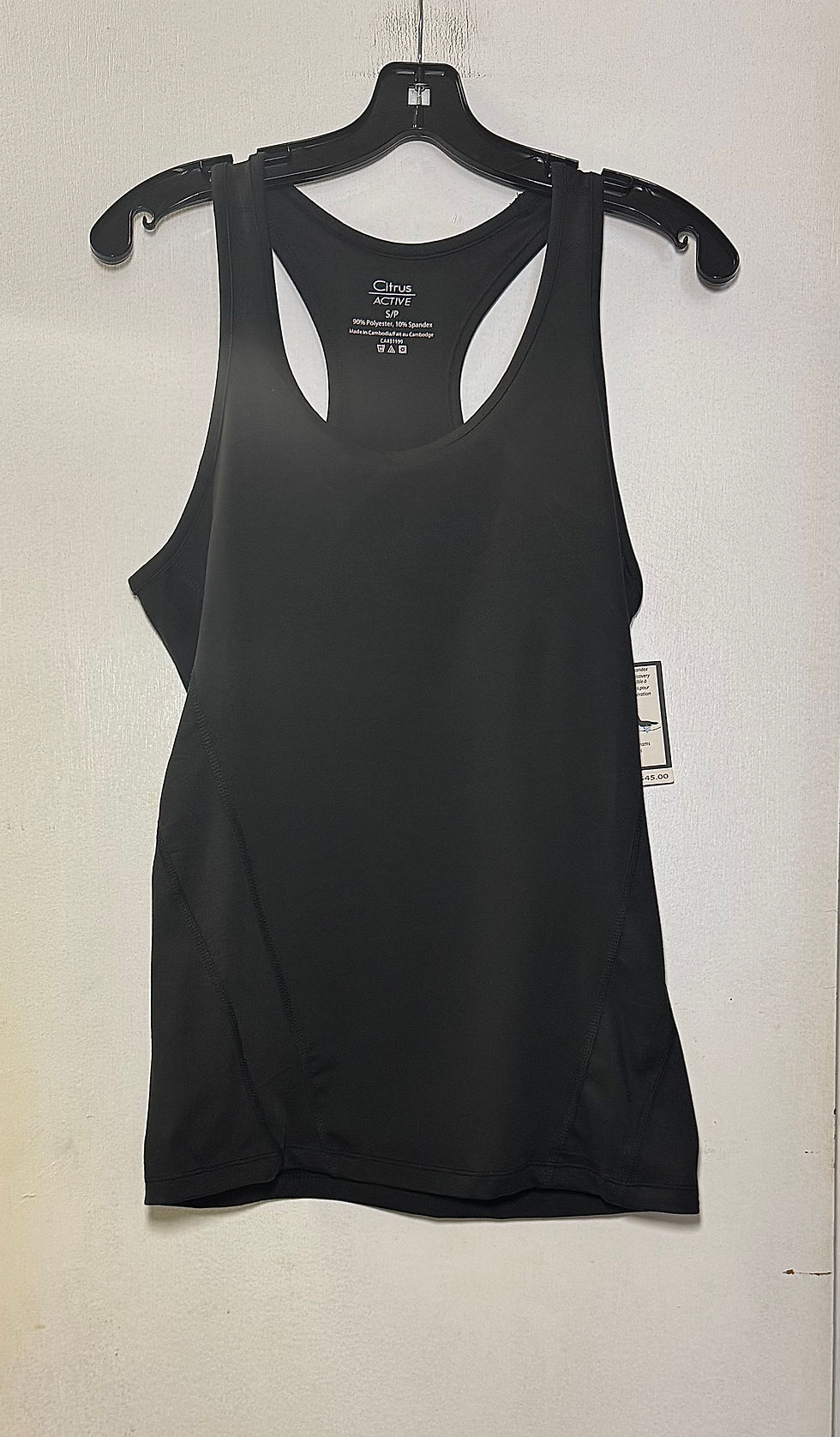 Thumbnail: Citrus Racerback Active Tank-Black