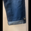 Thumbnail: Stretch Denim Rolled Capri-Dark Wash