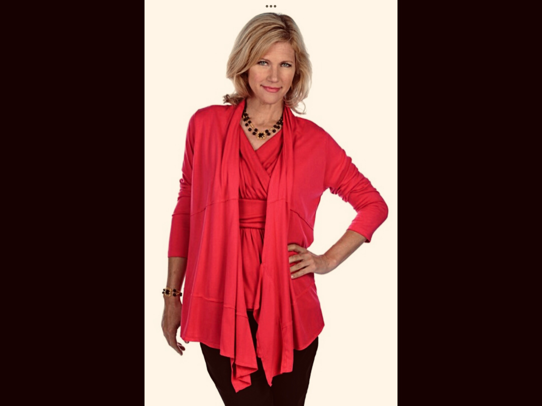 Open Cardigan with Raw Edging