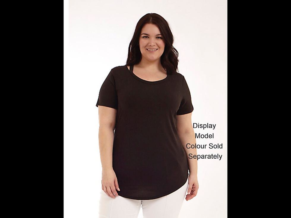 Thumbnail: Turquoise Full Figure V-Neck Short Sleeve Top