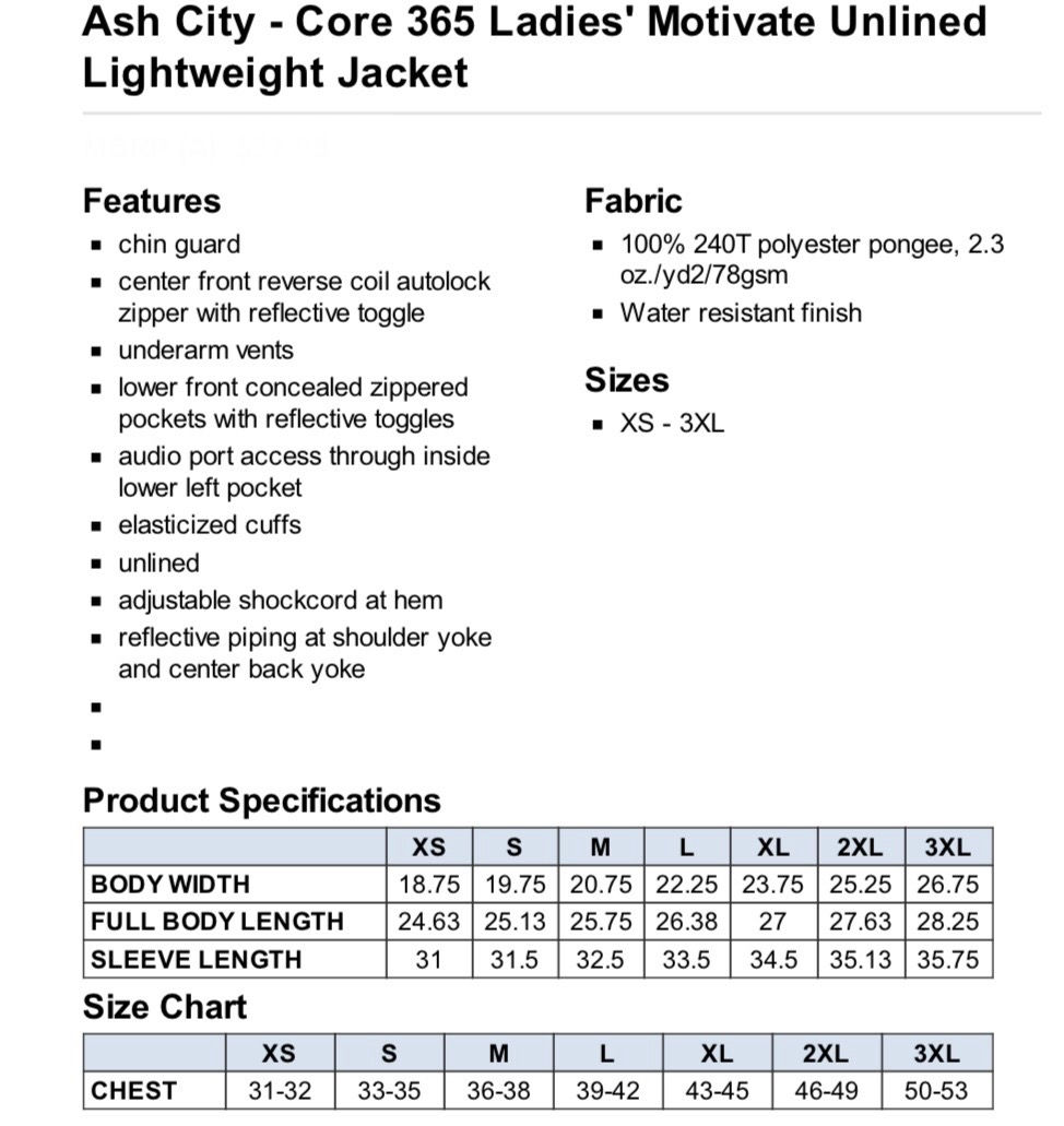 Thumbnail: Ladies Motivate Unlined Lightweight Jacket