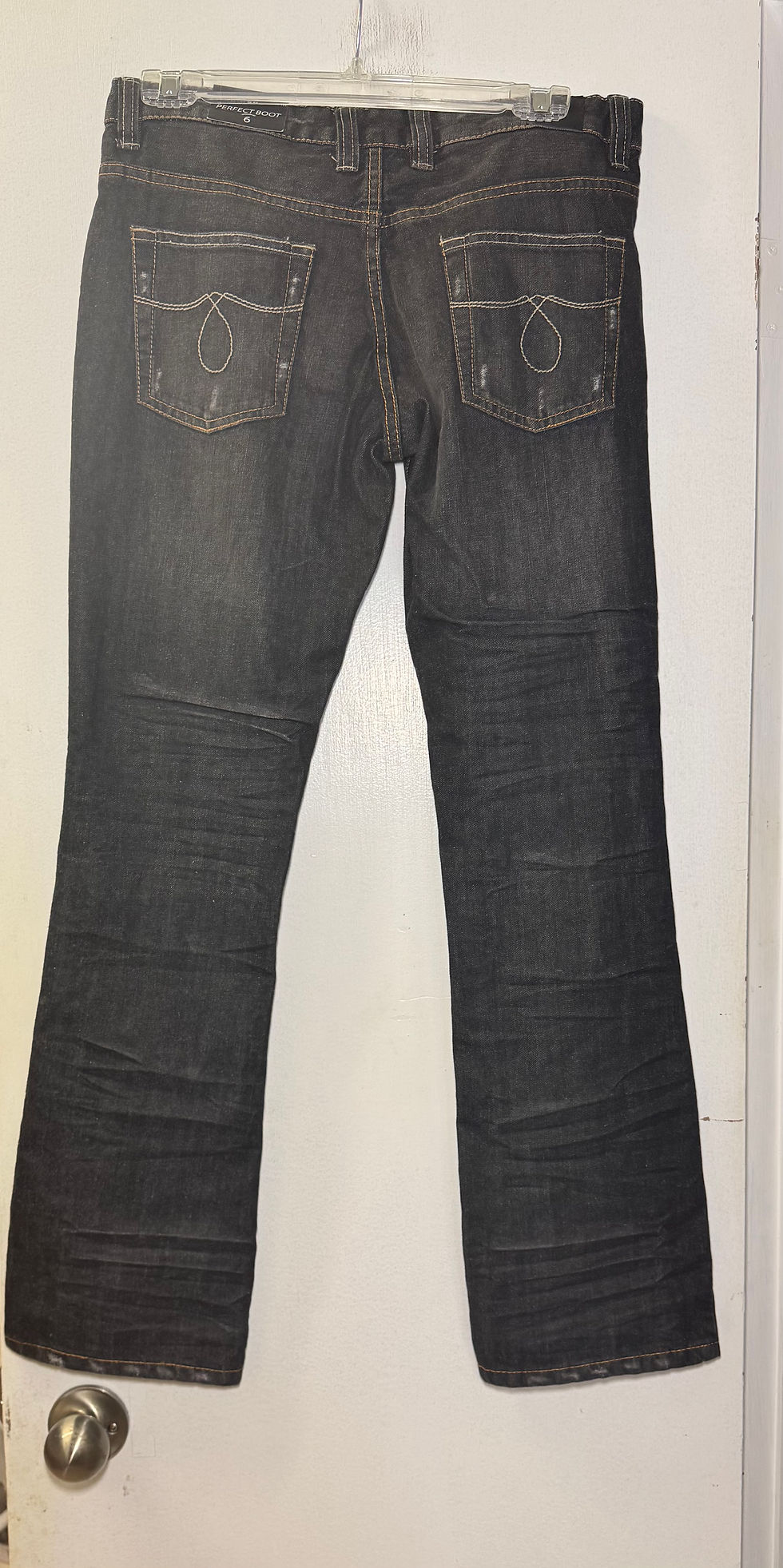 Thumbnail: Studio59 Distressed Perfect Boot Jeans