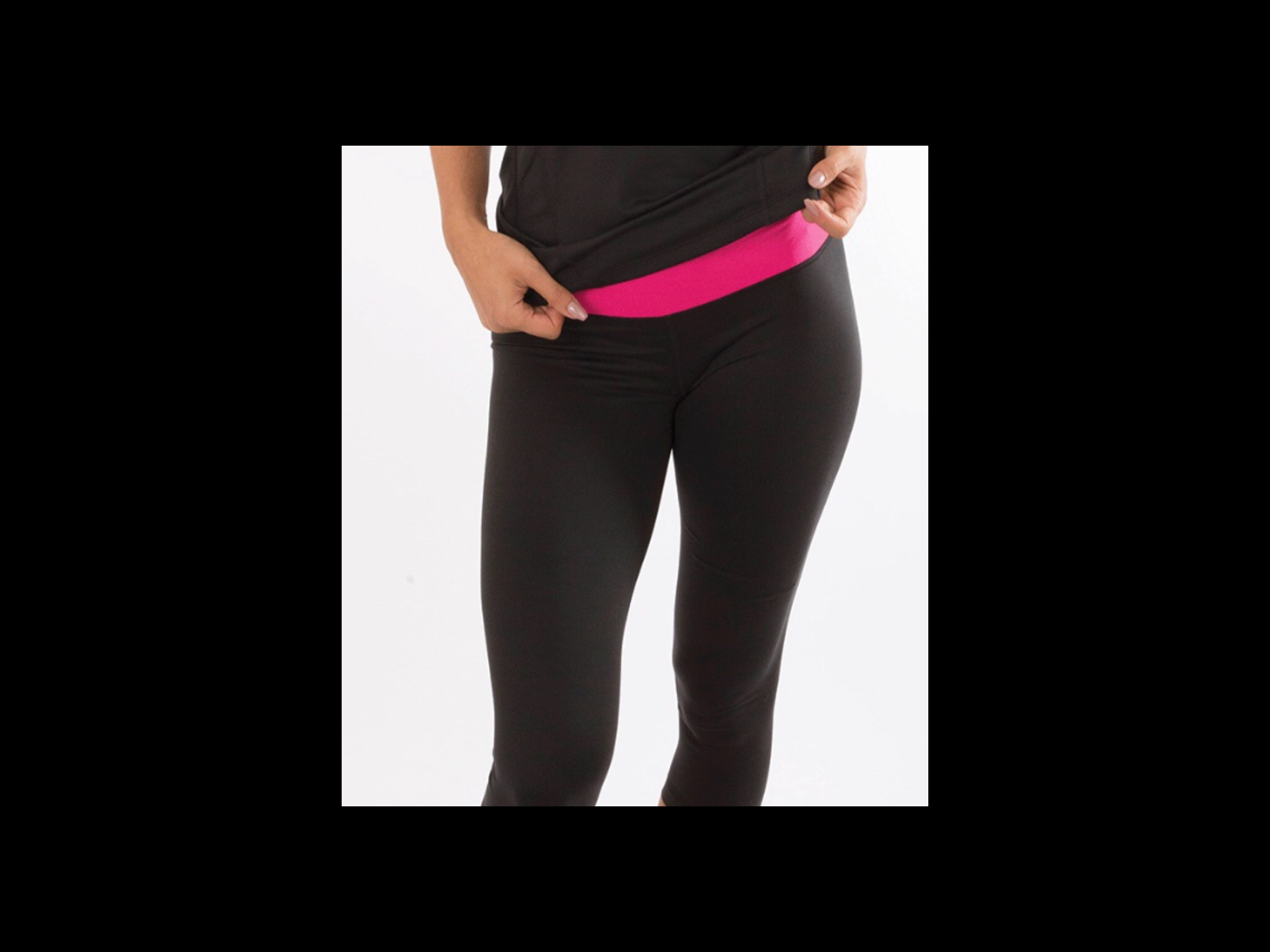 Pink Cropped 7/8 Athletic Pants