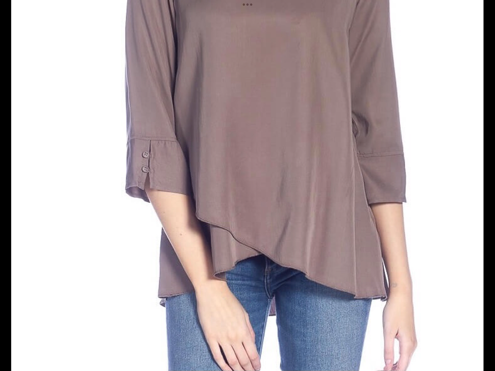 Thumbnail: Lyocell Tulip Hem Tunic Top
