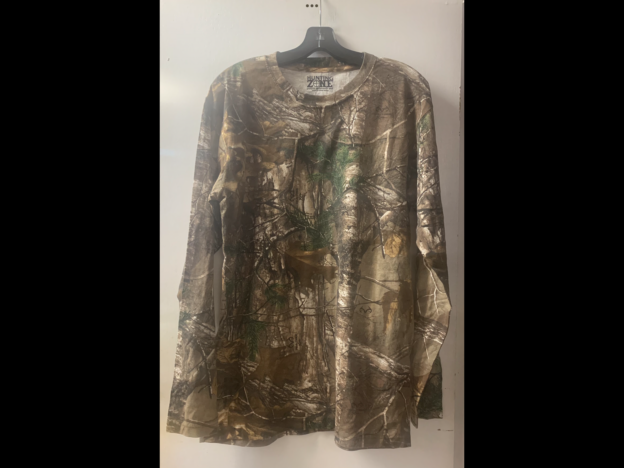 Hunting Zone/Realtree Long Sleeve Camouflage Top