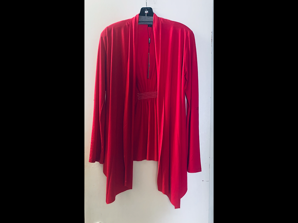 Open Cardigan with Convertible Sleeve