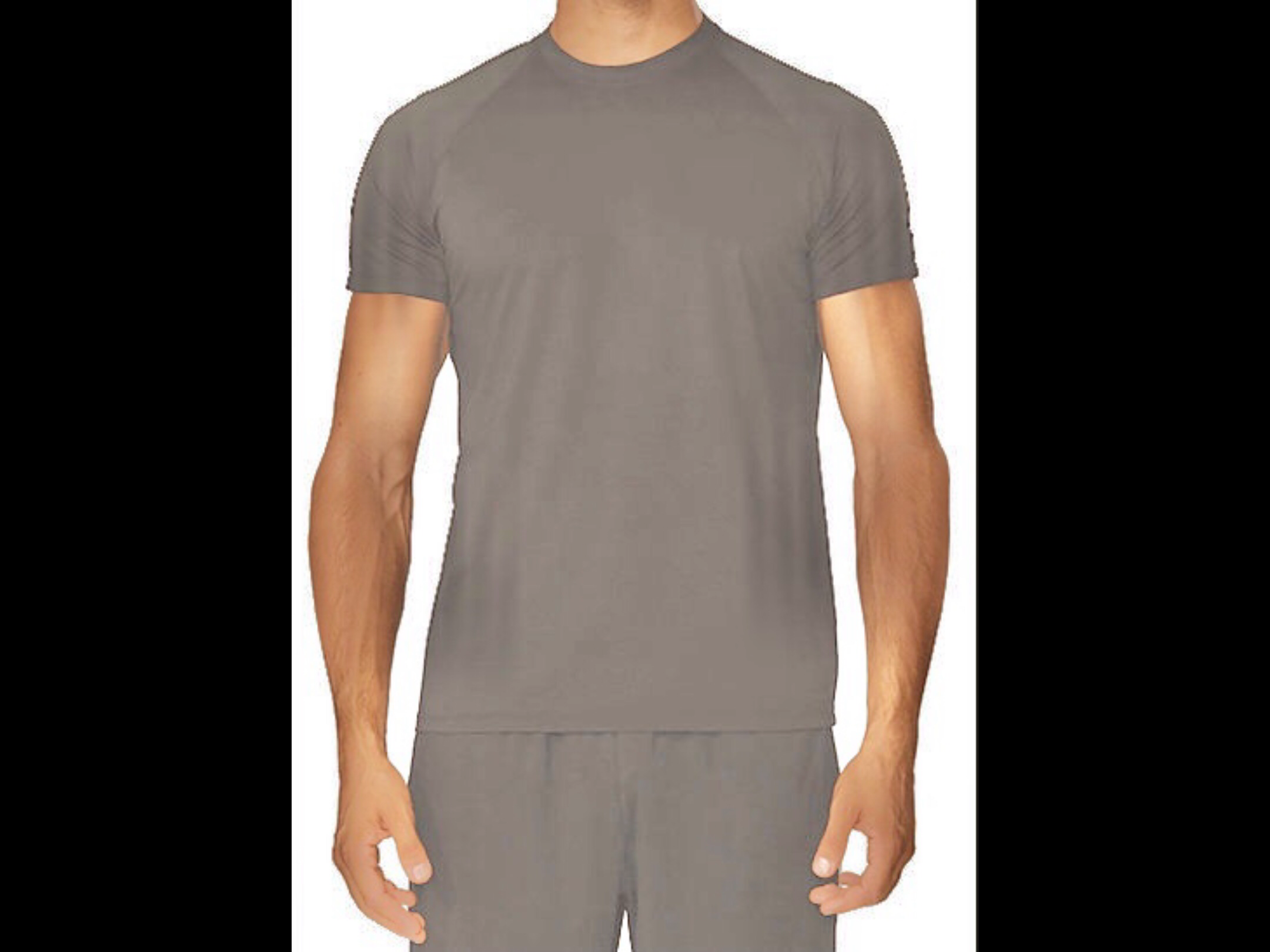 Pewter Qwick Dry Crewneck T-Shirt