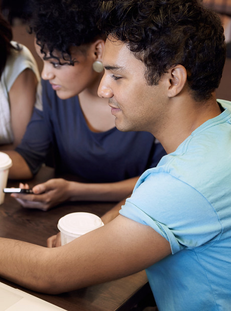Young People - Meeting With Computers