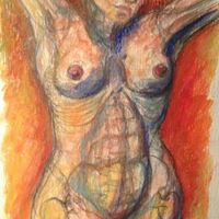 pastel-charcoal standing nude.jpg
