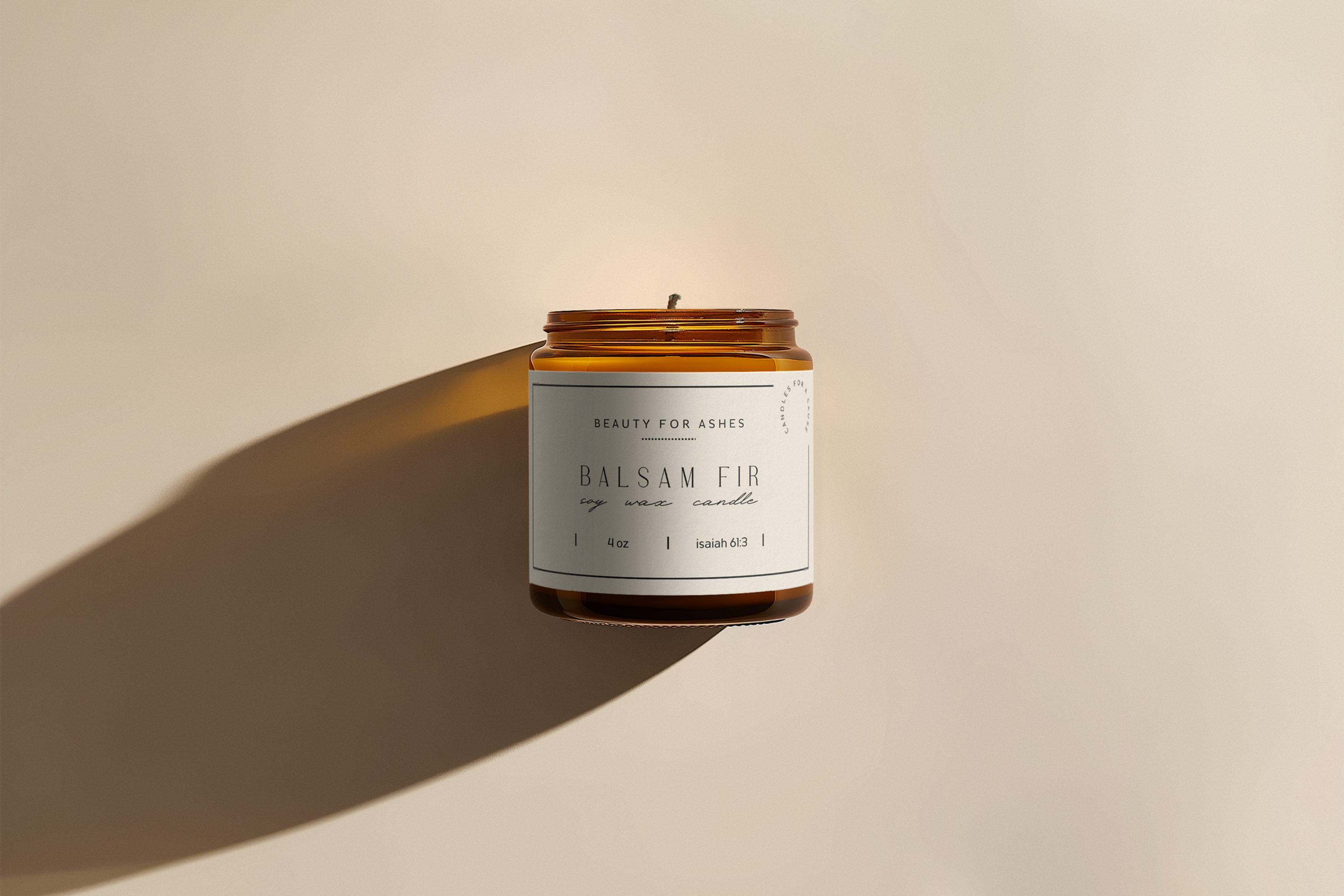 Christmas Candle- Balsam Fir and Sugar Cookie