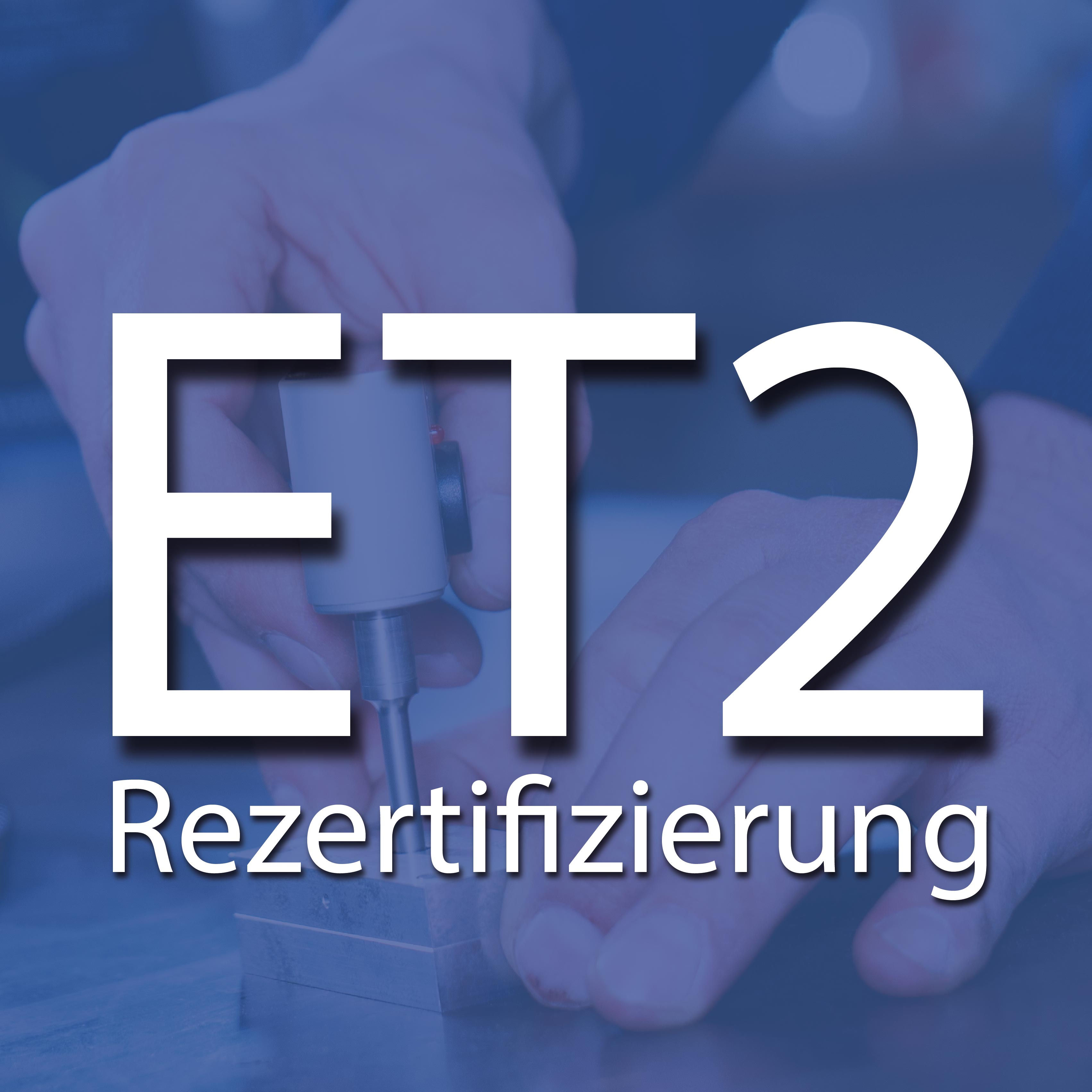 Rezertifizierung - Wirbelstromprüfung (ET) 2 - korp. Mitglied