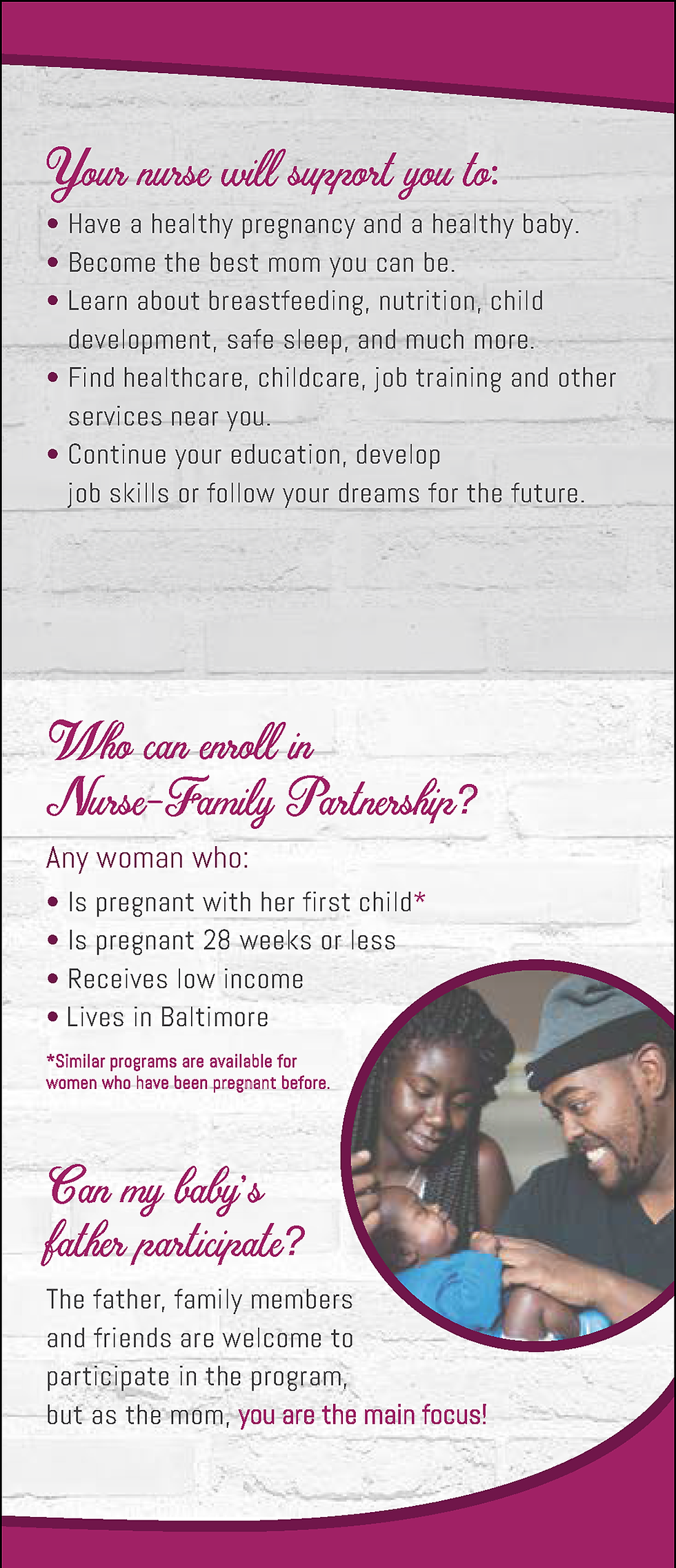 Thumbnail: Nurse-Family Partnership Brochure (English)
