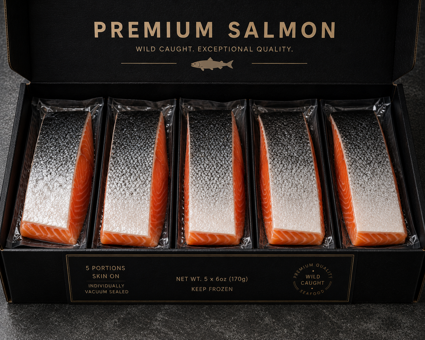 Premium Salmon Case (Skin on)