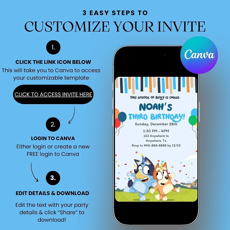 Thumbnail: Bluey Invite