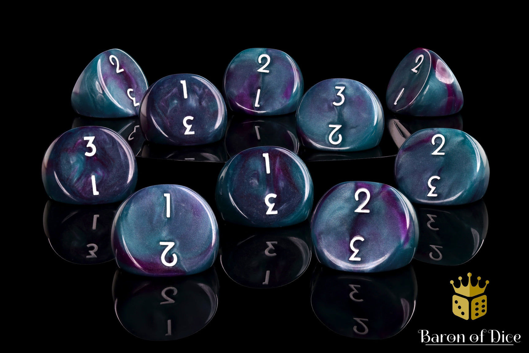 Baron of Dice: Universal Dice - D3 - Purple