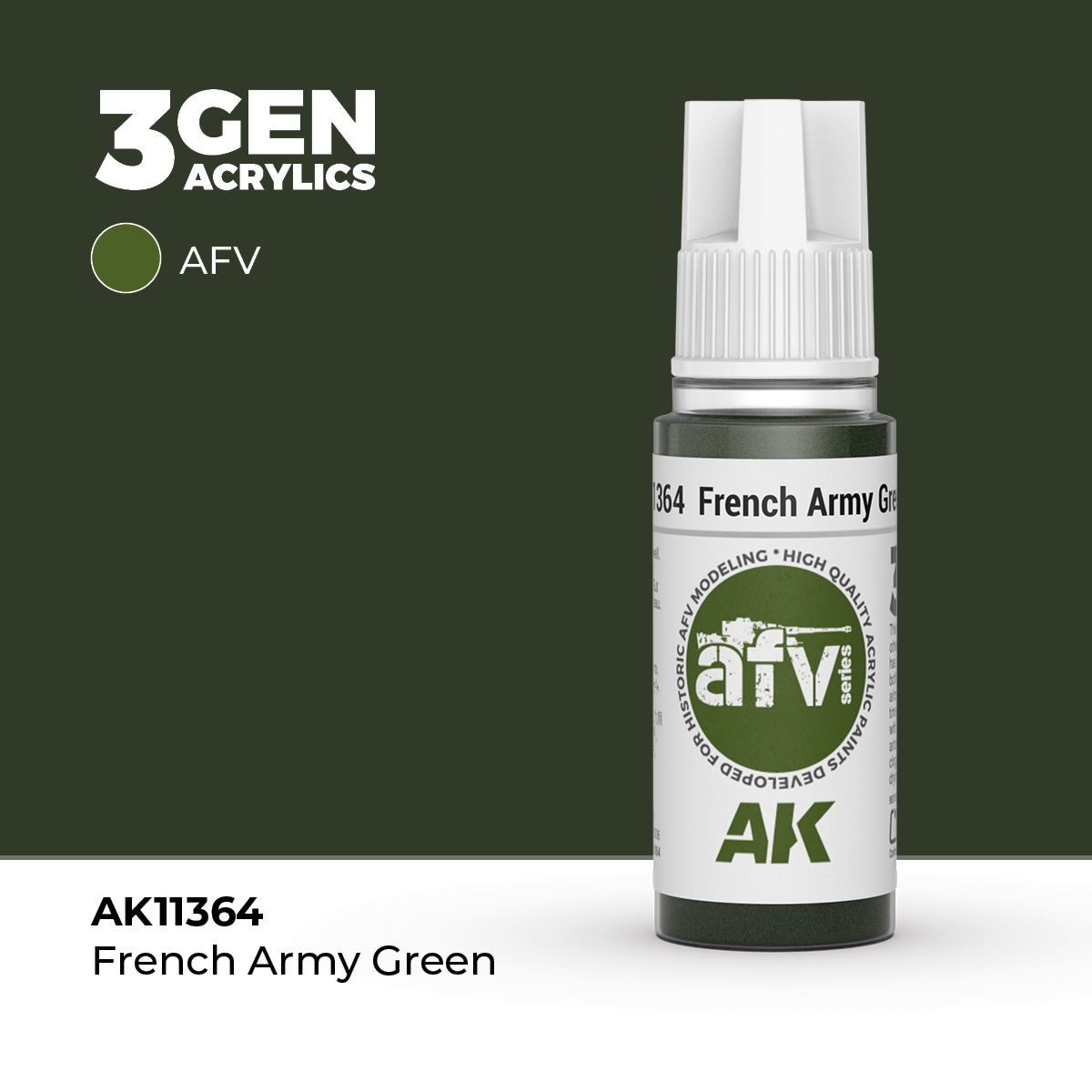 AKI: AFV Acrylics 3rd Gen French Army Green
