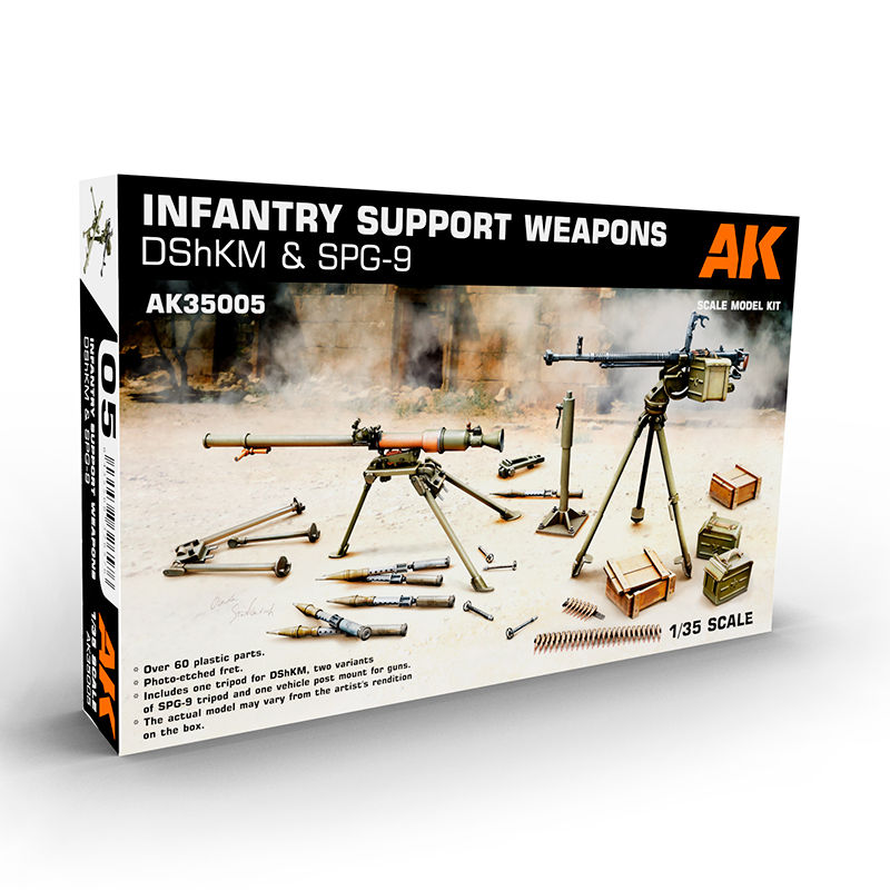 AKI: Infantry Support Weapons DShKM & SPG9 1:35 scale