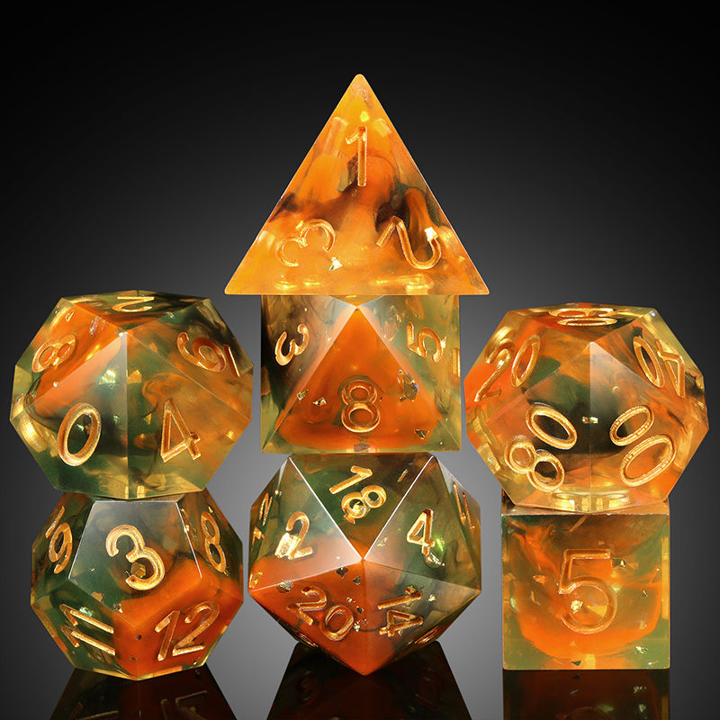 Sharp Edge Dice Set (7pcs) [Autumn]