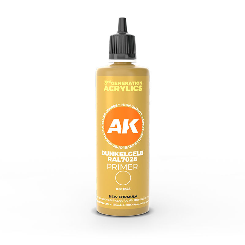 AKI: 3rd Gen Dunkelgelb RAL 7028 Dark Yellow Surface Primer 100ml
