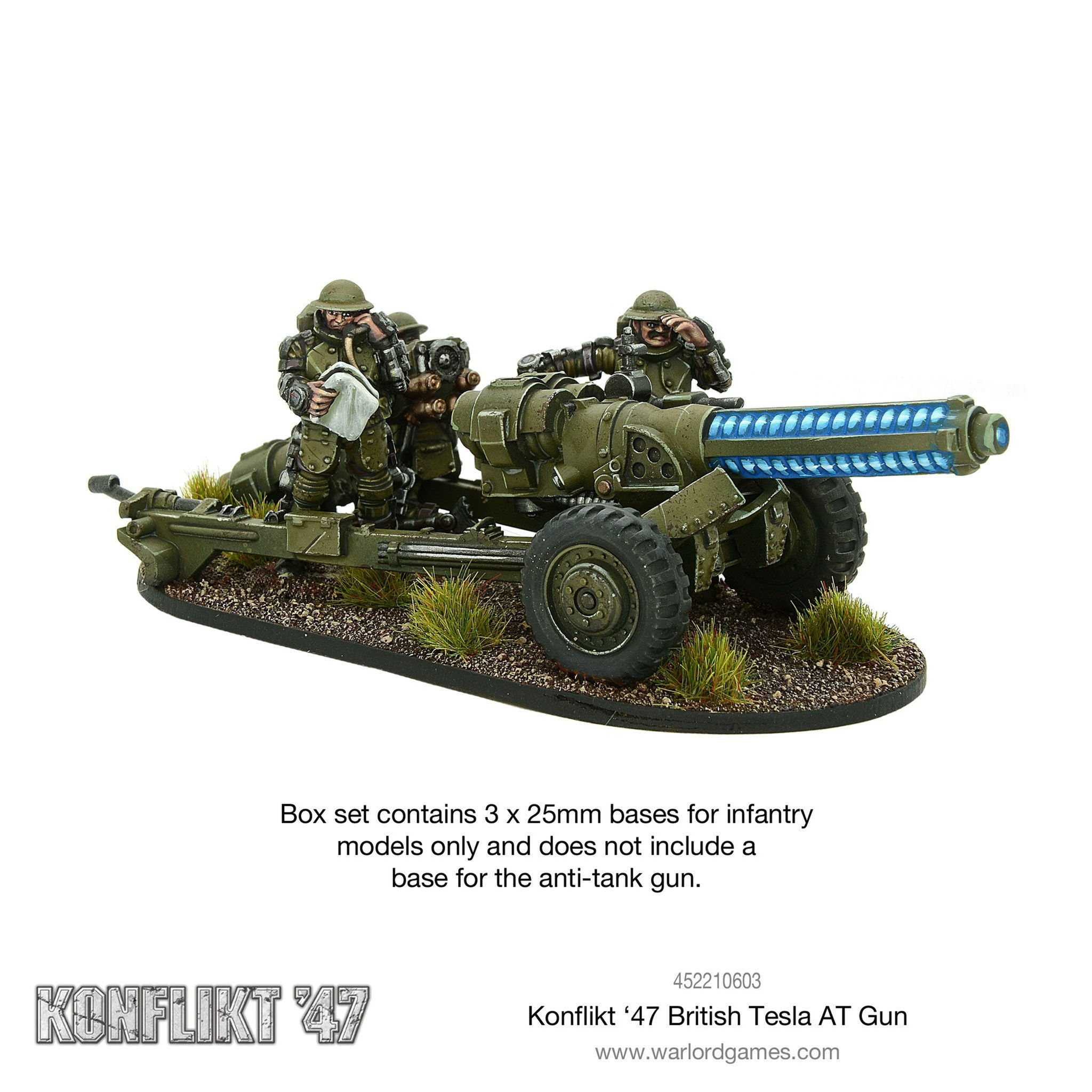 Konflikt '47: British - Tesla At Gun (Armoured Infantry Crew)