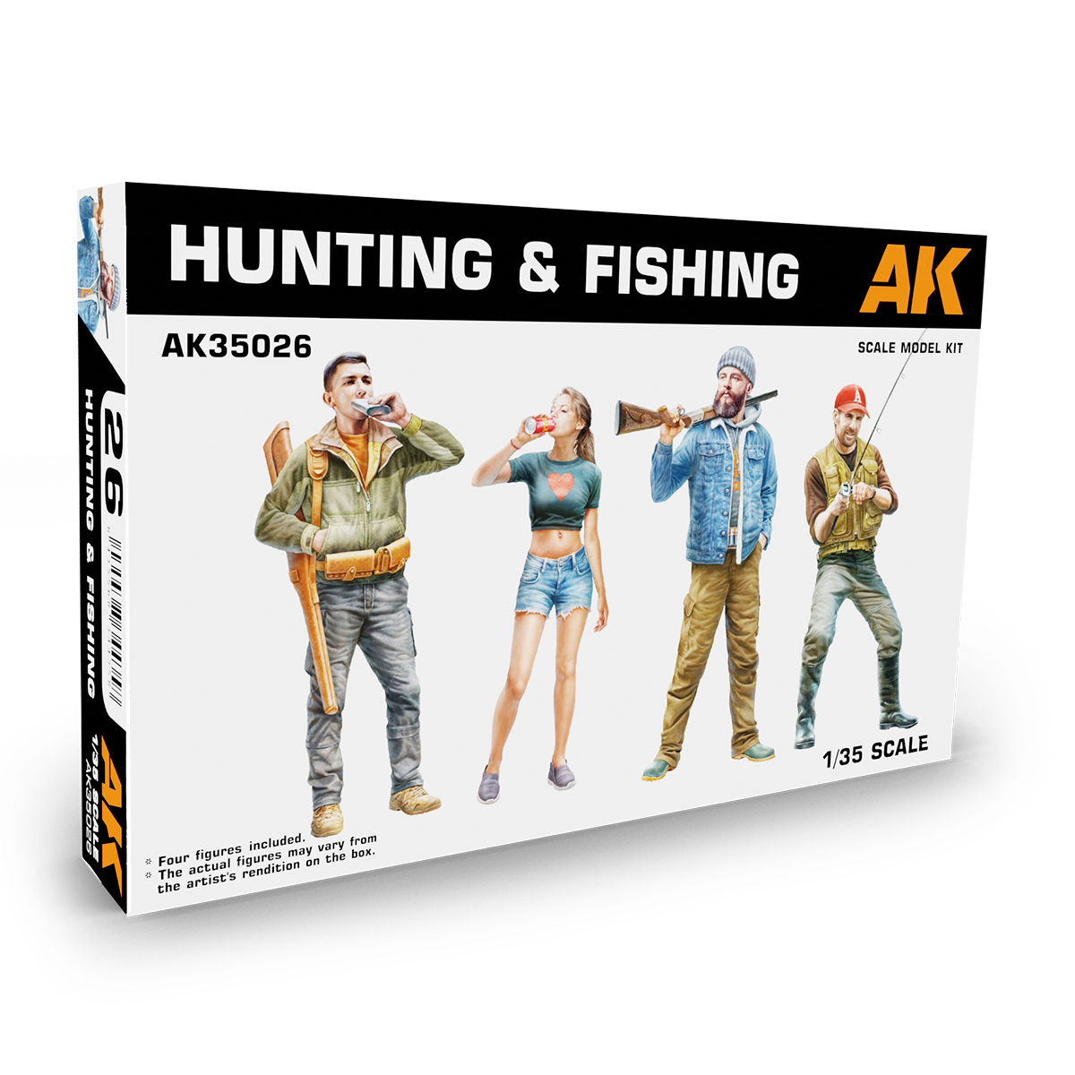 AKI: Hunting & Fishing Miniature Figure Models 1:35 scale