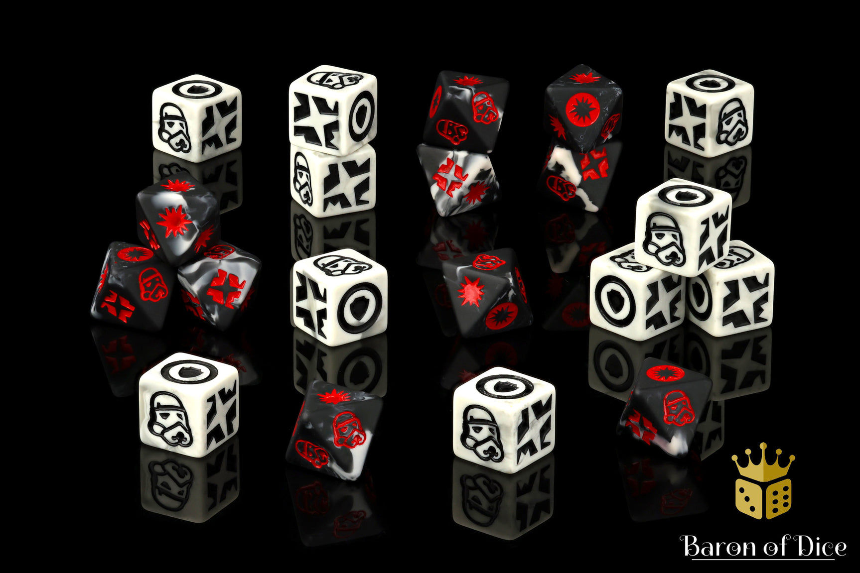 Baron of Dice: Galactic - Trooper Galactic Skirmish Dice - Set of 20