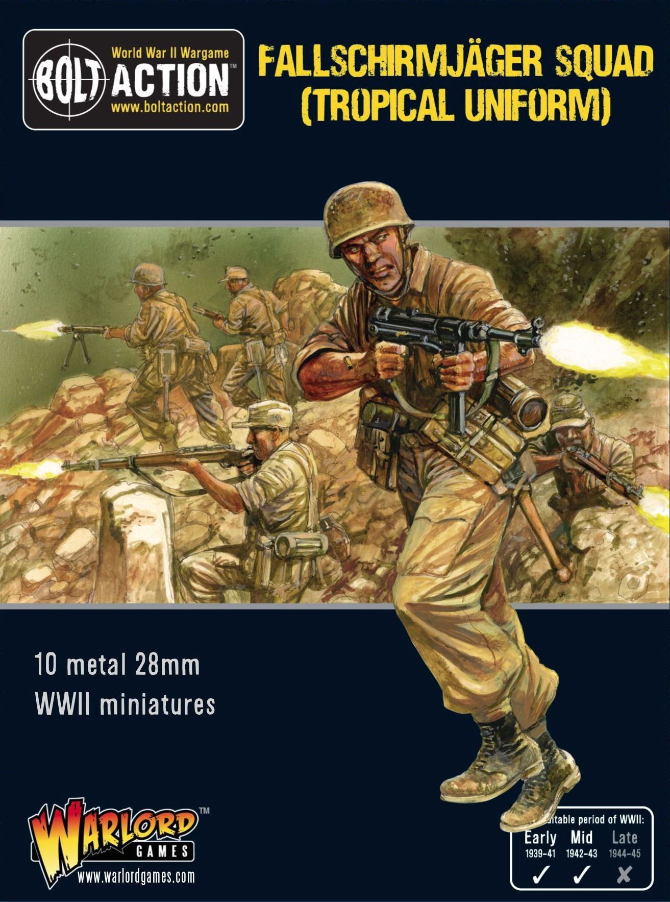 Bolt Action: German Army Infantry - Fallschirmjager tropical uniform