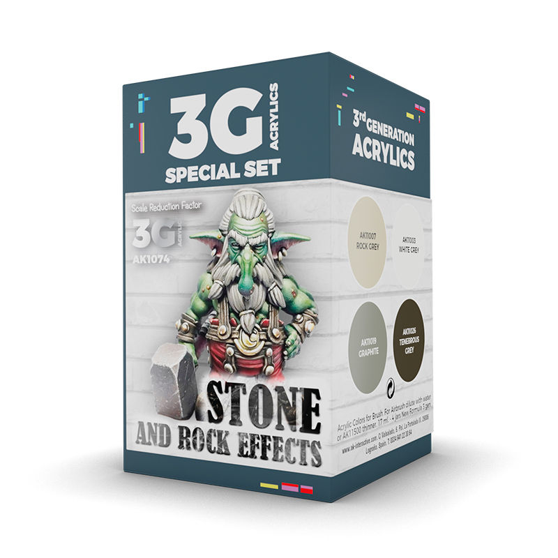 AKI: 3rd Gen Wargame Colors Stone and Rock Effects Set
