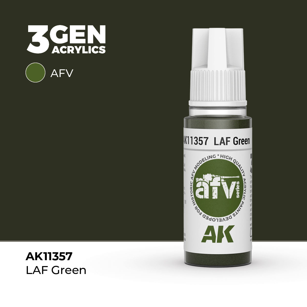AKI: AFV Acrylics 3rd Gen LAF Green