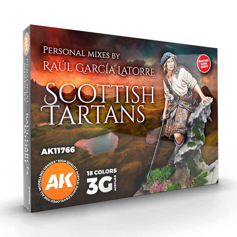 AKI: 3rd Gen Raul Garcia Latorre Signature Set Scottish Tartans Paint Set